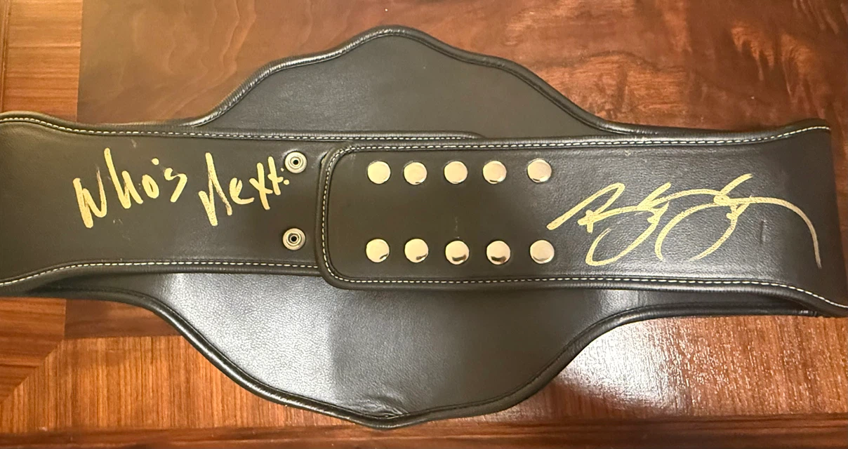 Goldberg Signed World Heavyweight Championship Belt - photo 4