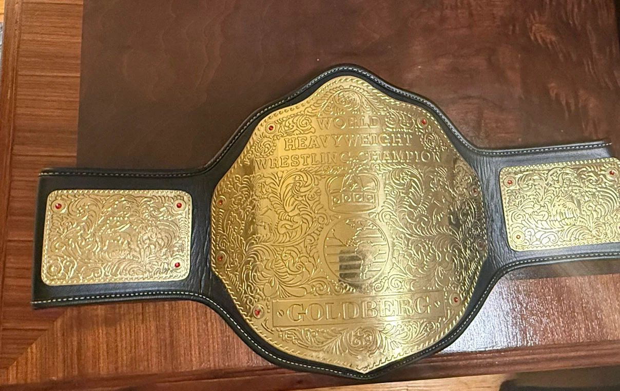 Goldberg Signed World Heavyweight Championship Belt - photo 2