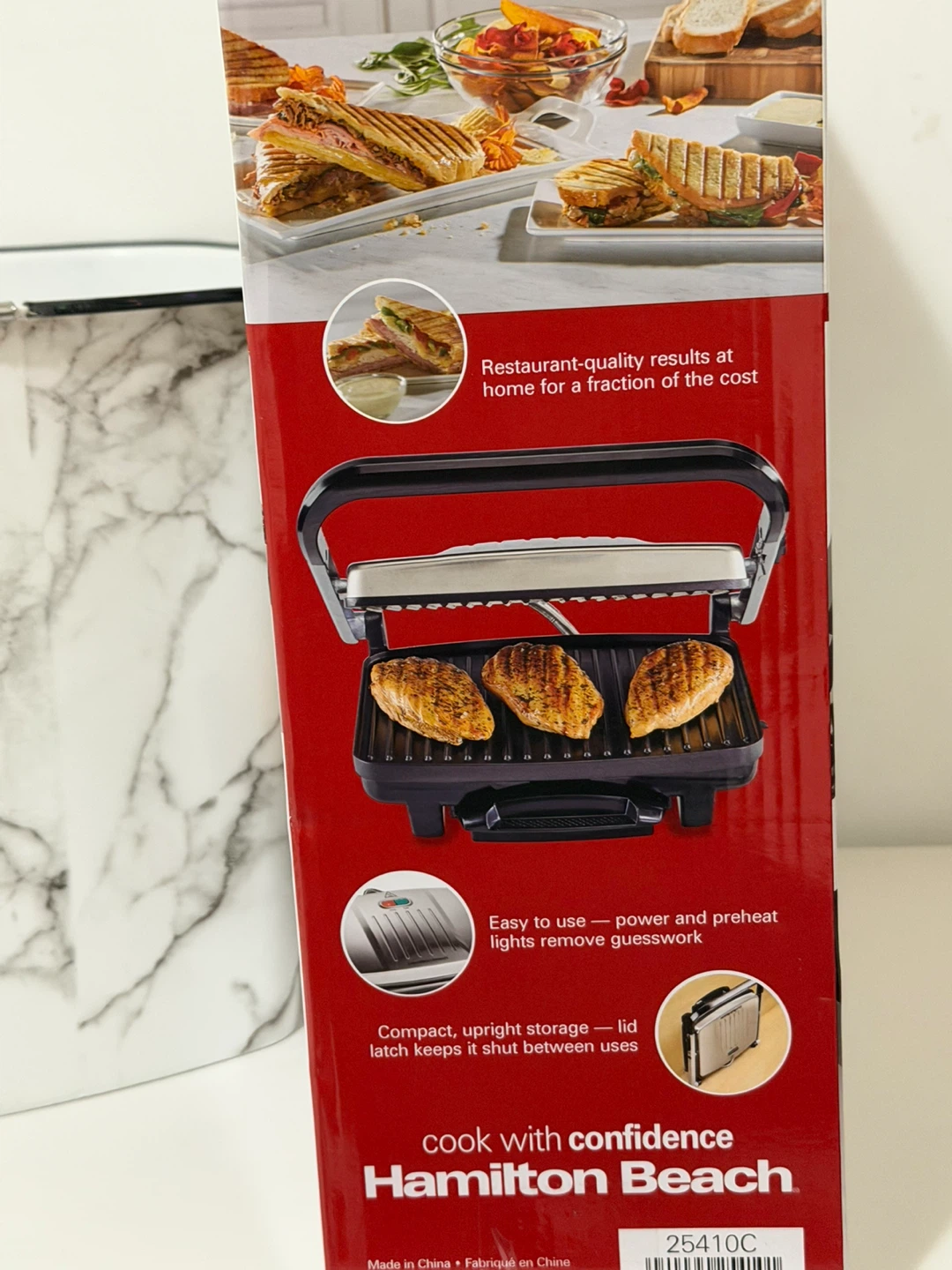 Hamilton Beach Panini Press and Indoor Grill 25410C