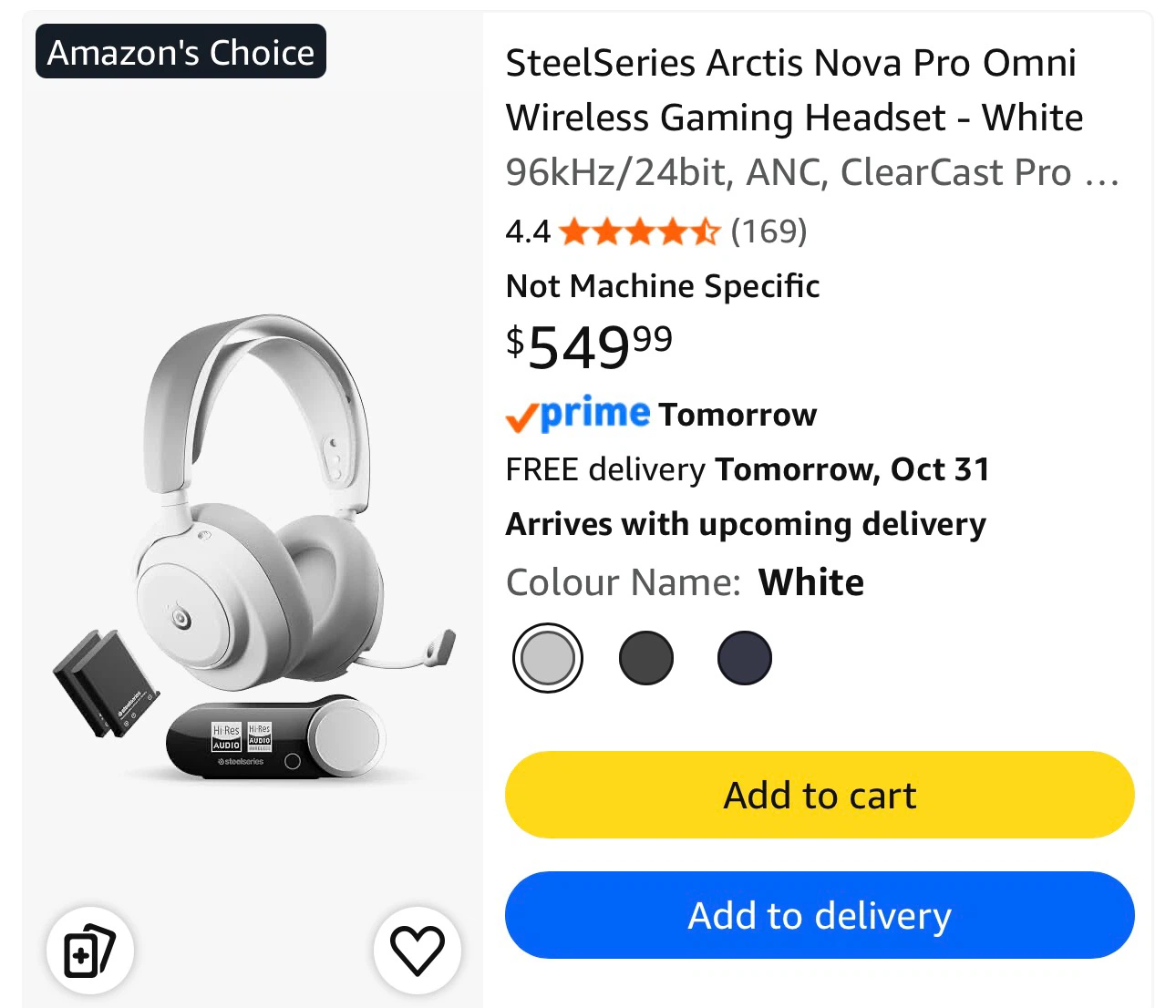 SteelSeries Arctis Nova Pro Omni Wireless Gaming Headset - photo 2