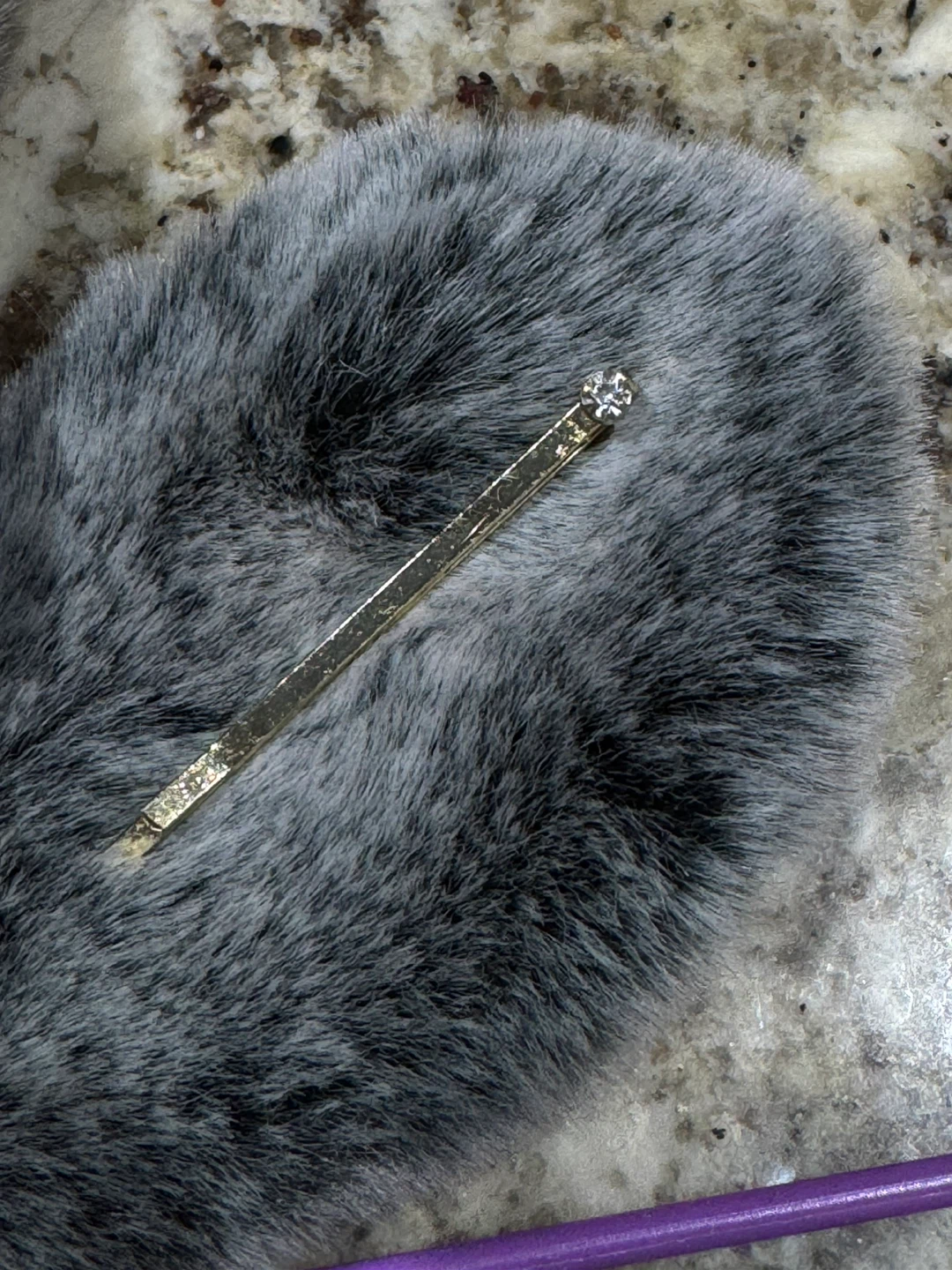White Gemstone hair clip shinningest crystal