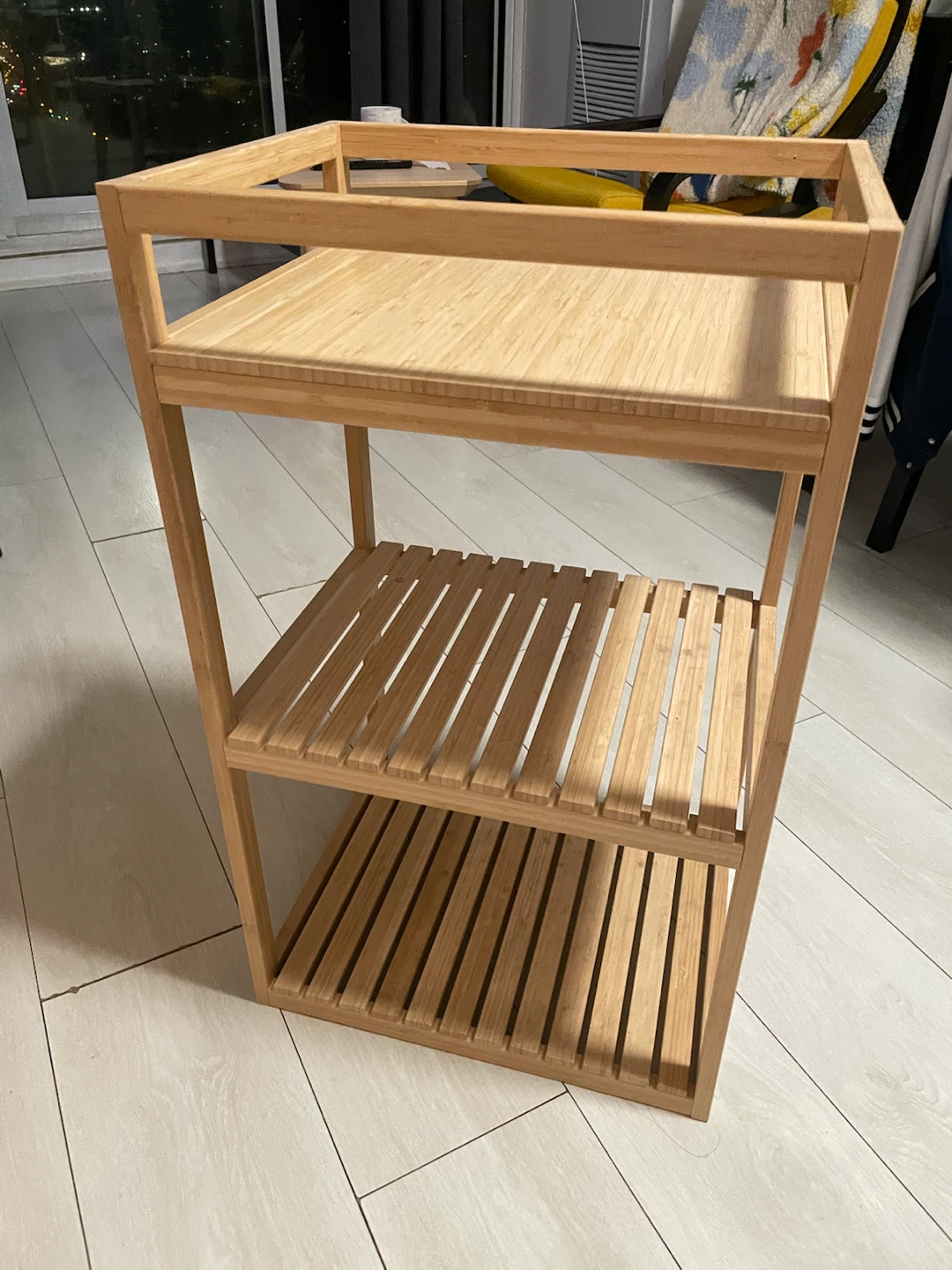 IKEA RÅGRUND Bamboo Trolley without wheels