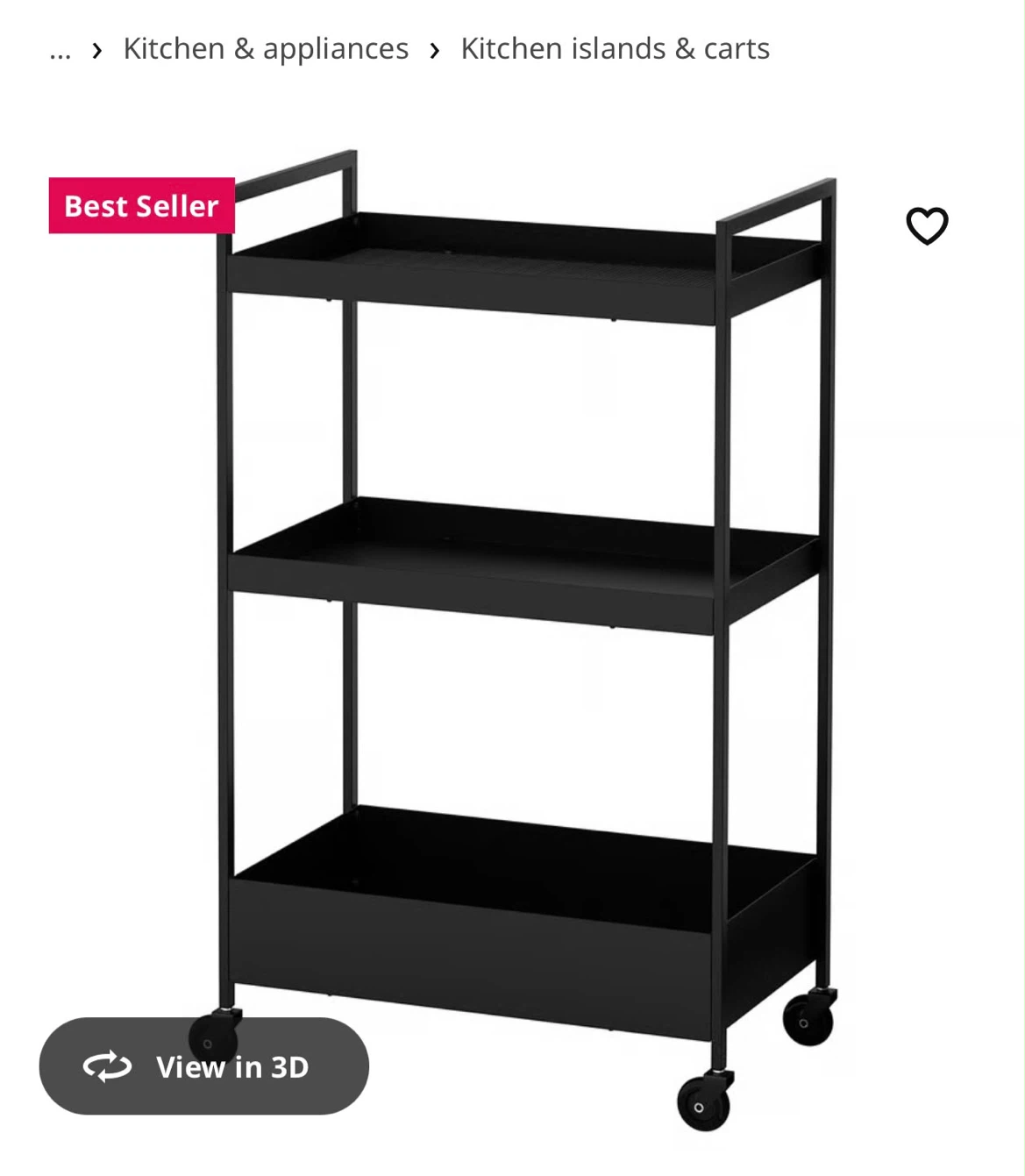 3-Tier Kitchen Cart