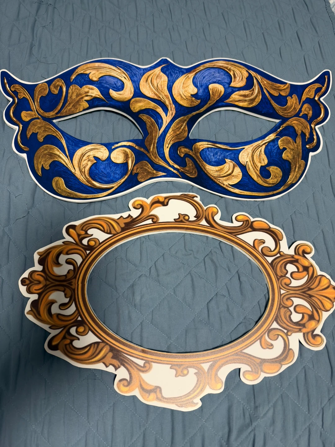 Masquerade Mask & Mirror Cutout for Backdrop