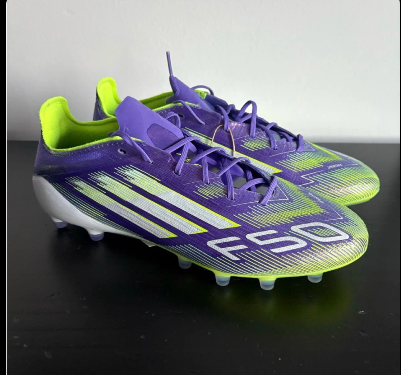 Adidas F50 Soccer Cleats Purple and Yellow