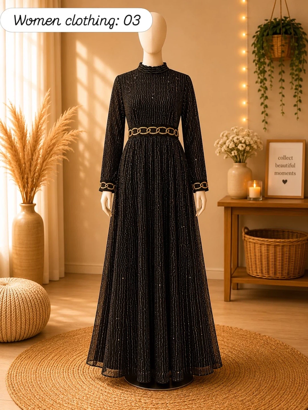 Elegant Long Sleeve Maxi Dresses