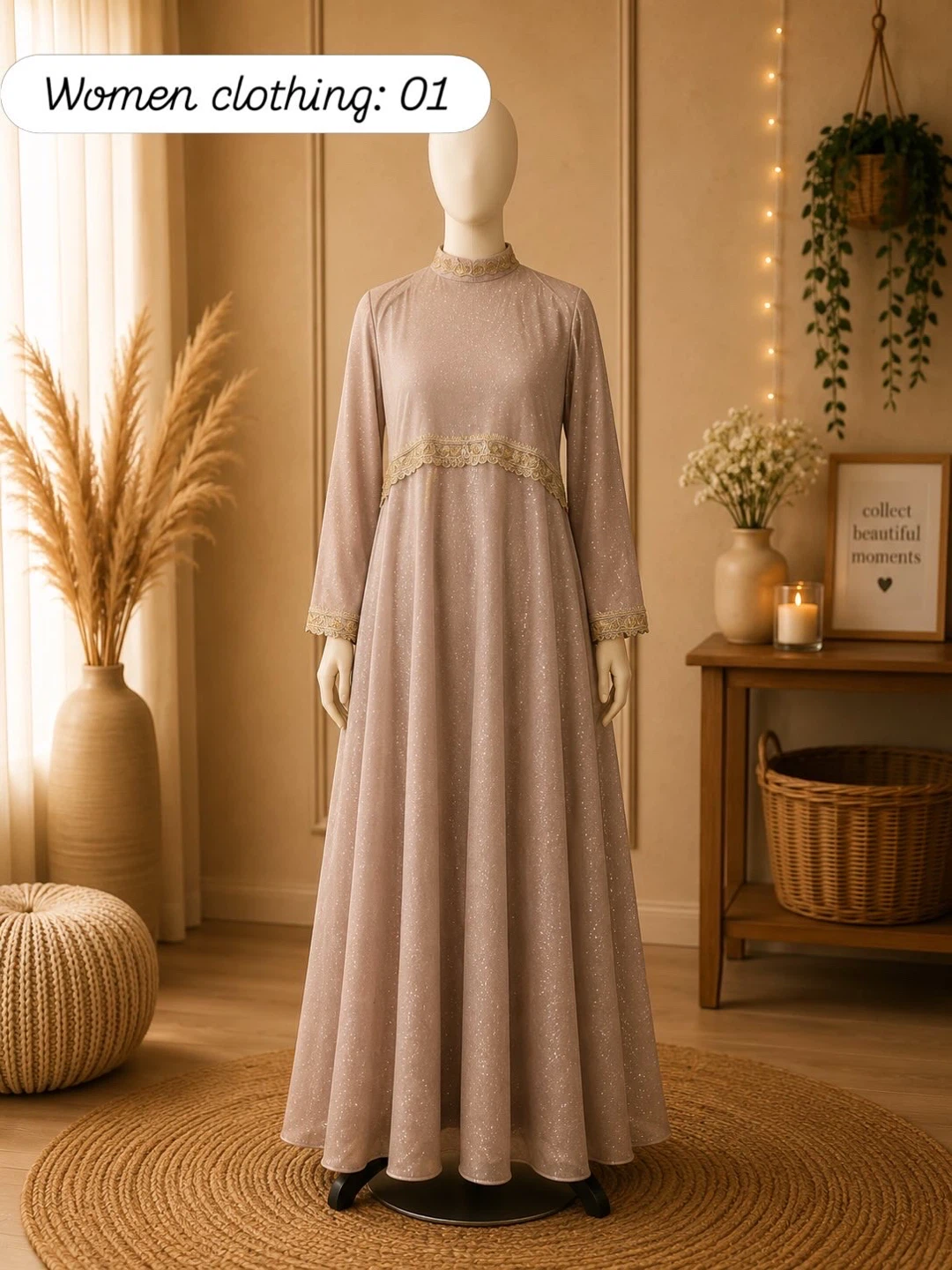Elegant Long Sleeve Maxi Dresses - photo 2