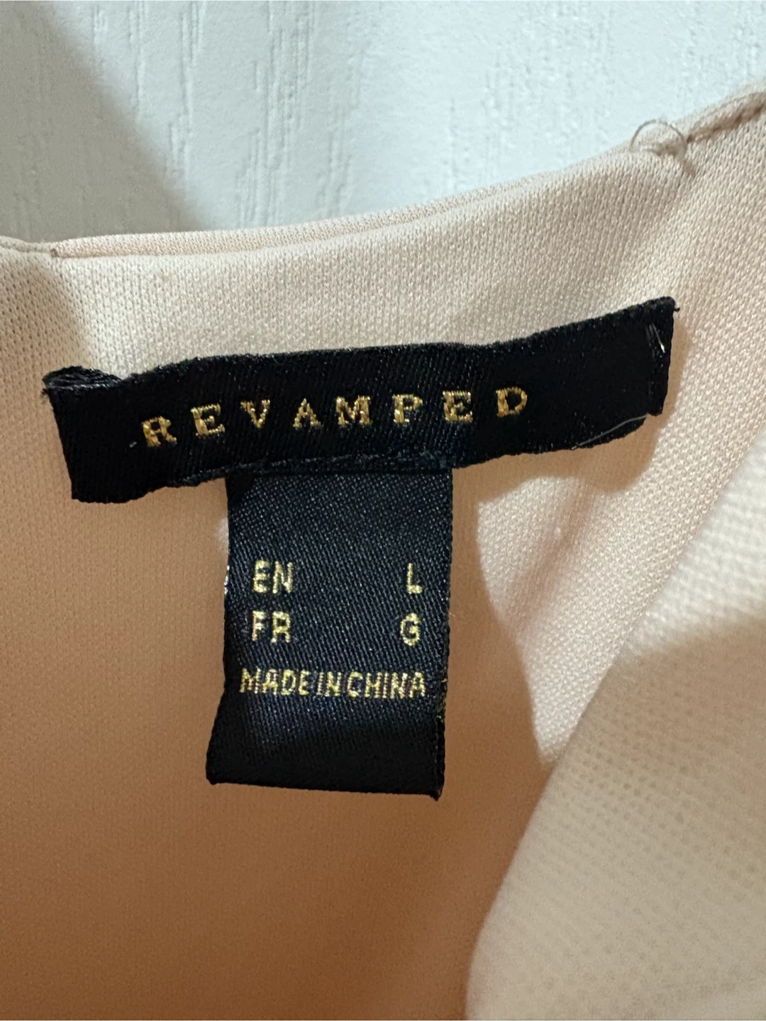 Revamped Beige Midi Dress L fits M - photo 4