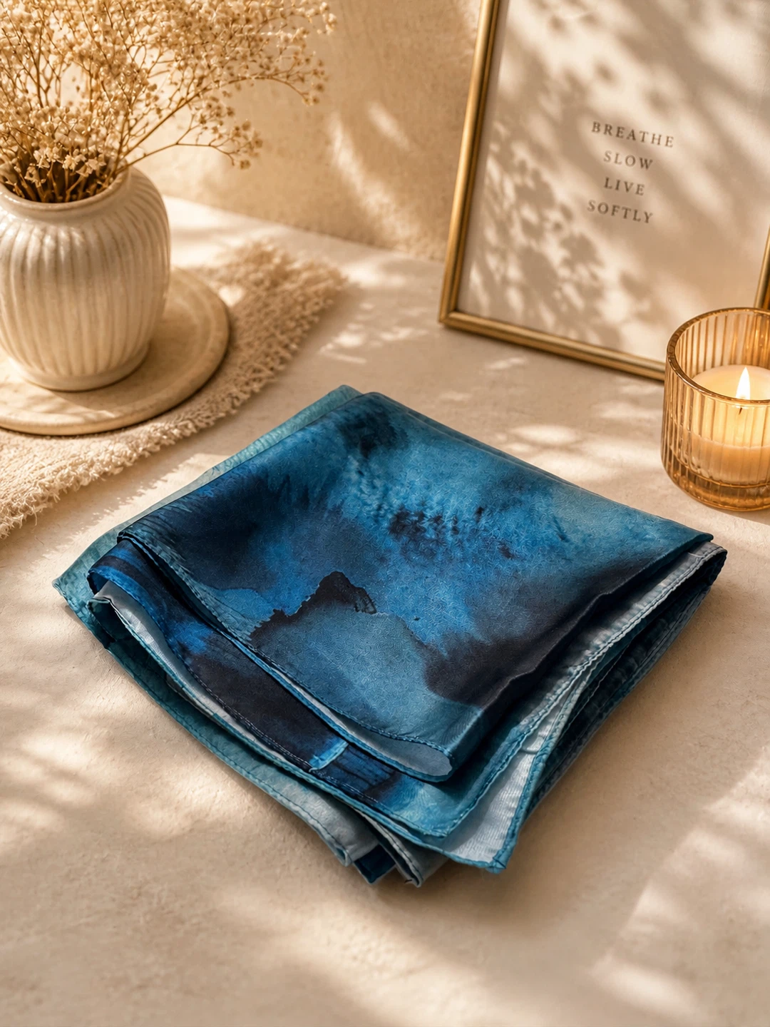 Set of 5 Abstract Print Silk Modal Print Scarves