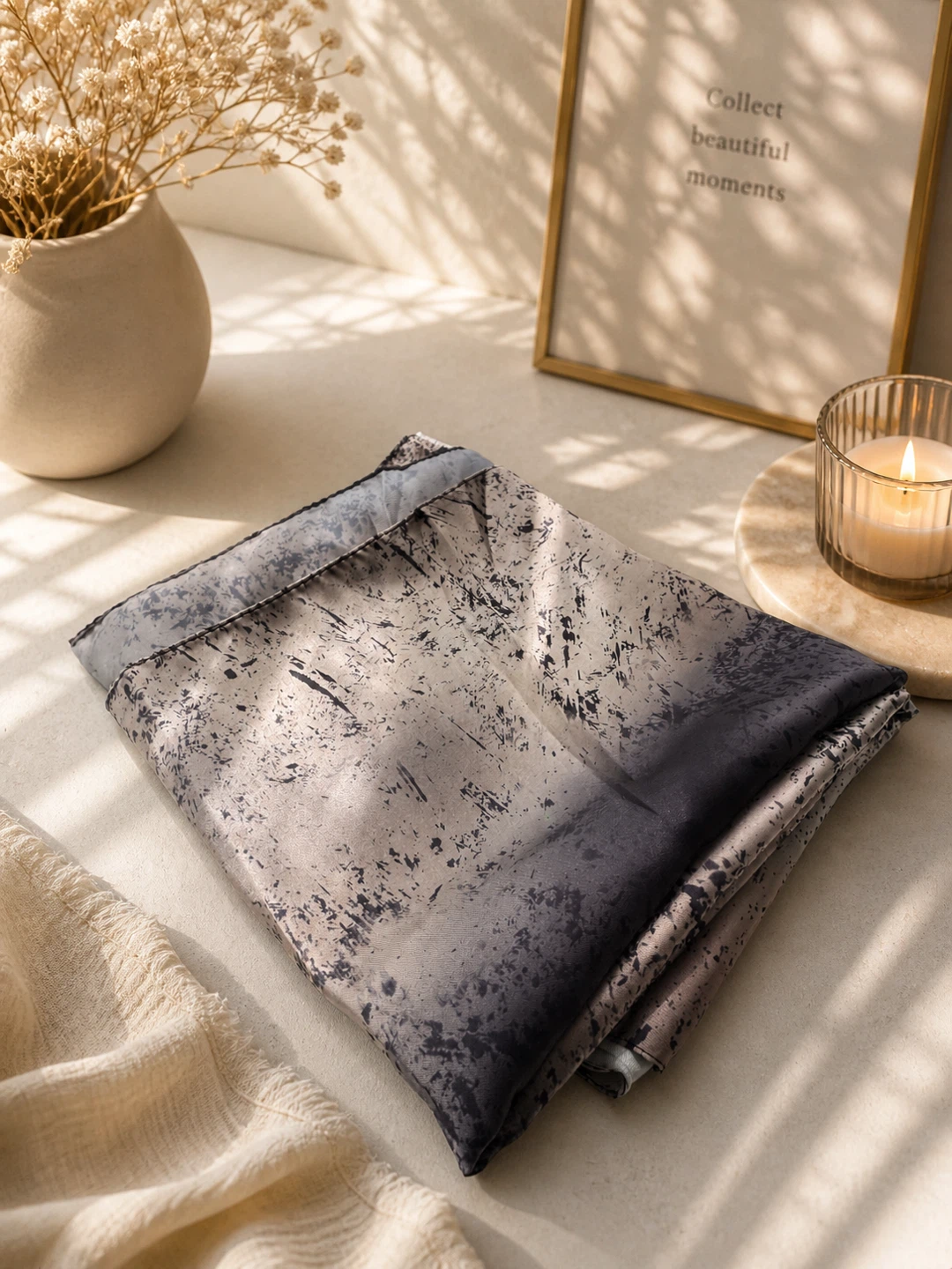 Set of 5 Abstract Print Silk Modal Print Scarves - photo 5