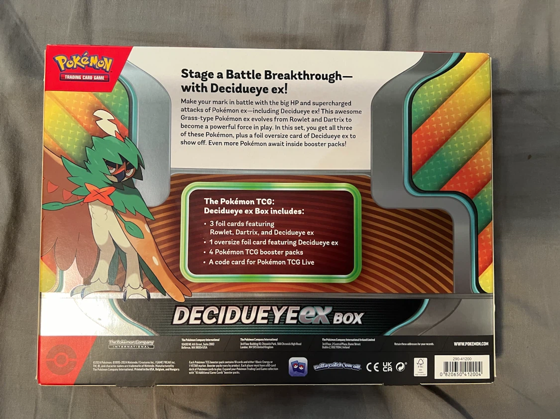 Pokémon TCG Decidueye ex Box - photo 2