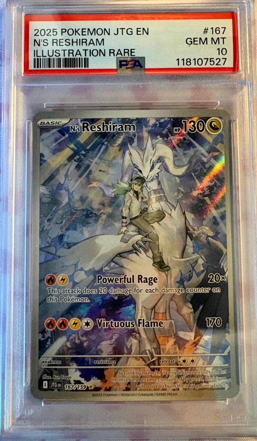 PSA 10 N's Reshiram Illustration Rare 167/159