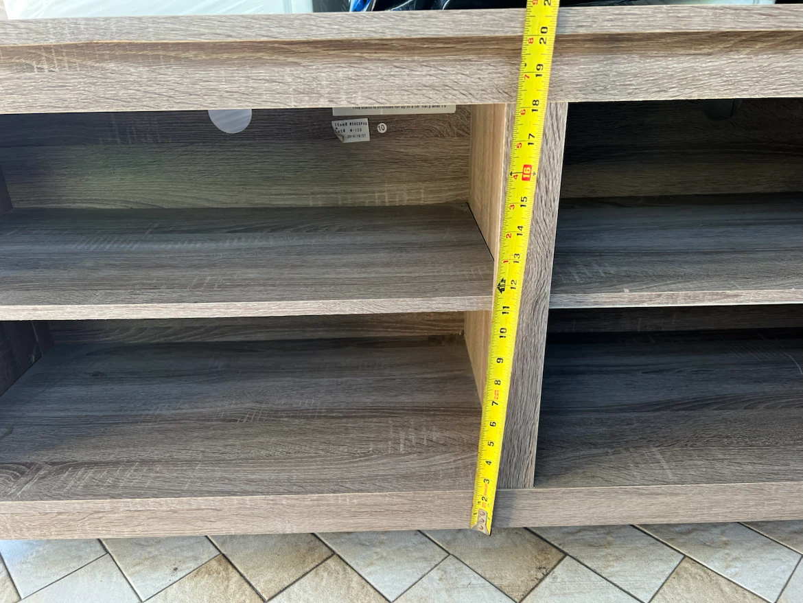 Wood-Finish TV Stand - photo 3