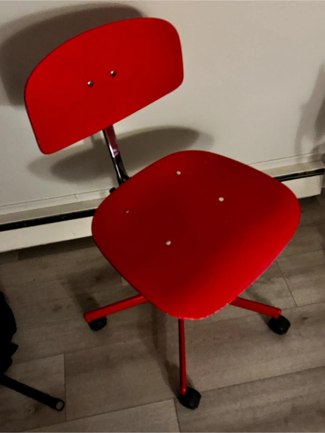 Vintage Danish Red Kevi Desk Chair - 5 Leg - photo 5