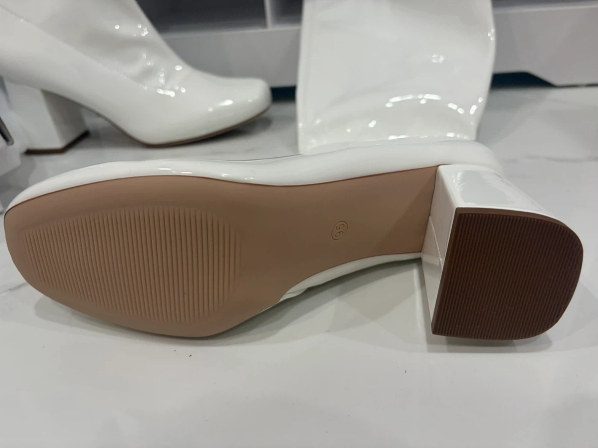 Dream Pairs White Patent Boots - photo 2