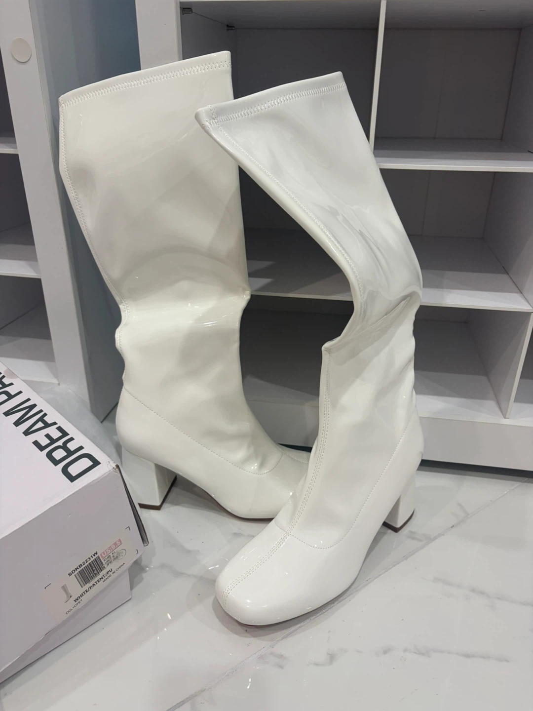 Dream Pairs White Patent Boots - photo 3