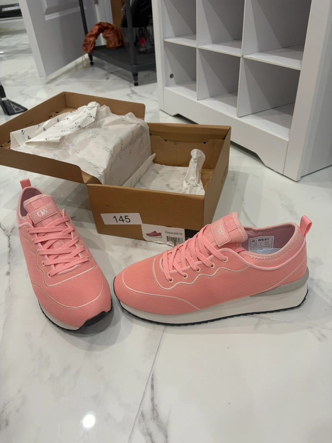 G-West Pink Sneakers Size 9.5