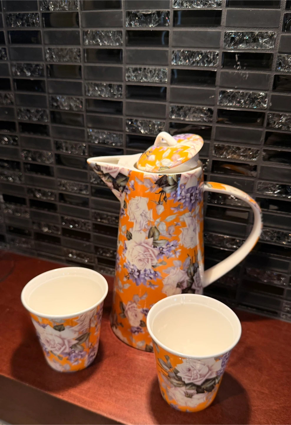 Ceramic Pitcher & Cup Set