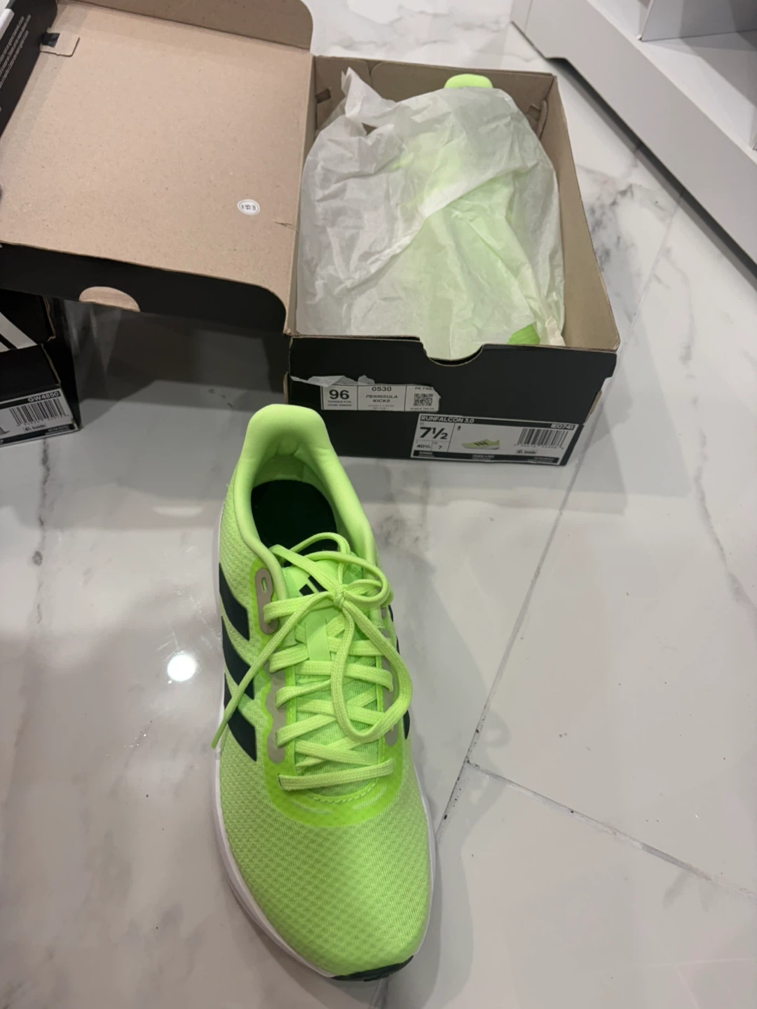 Adidas Runfalcon 3.0 Neon Green Sneakers - photo 2