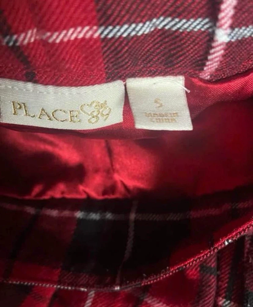 EUC The Children's Place Girls Plaid Holiday Skirt Kilt 5 yrs - photo 5