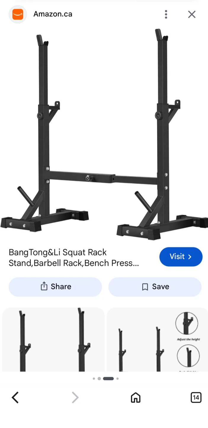 IRONAX Adjustable Squat Rack