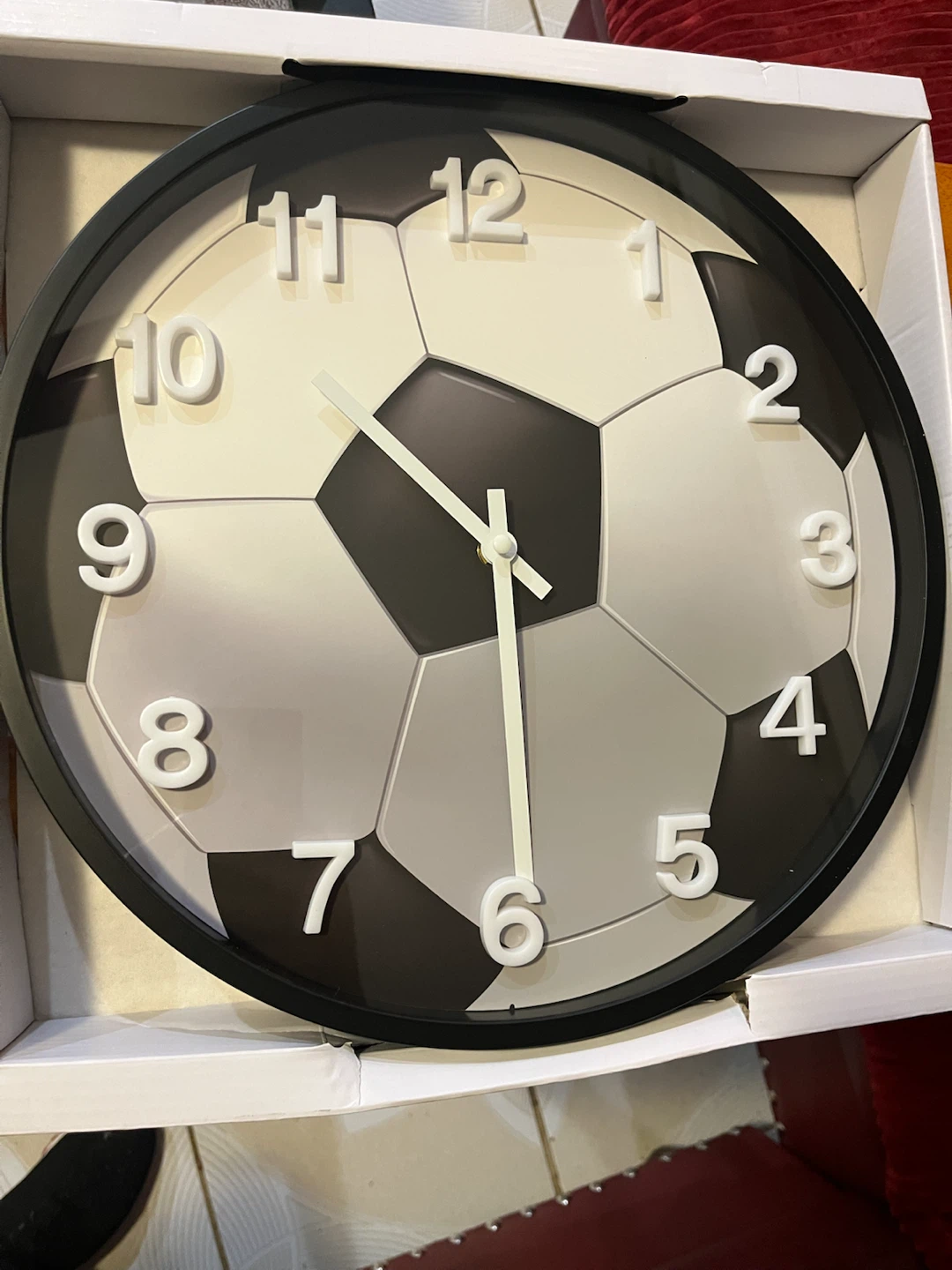 Soccer Ball Wall Clock