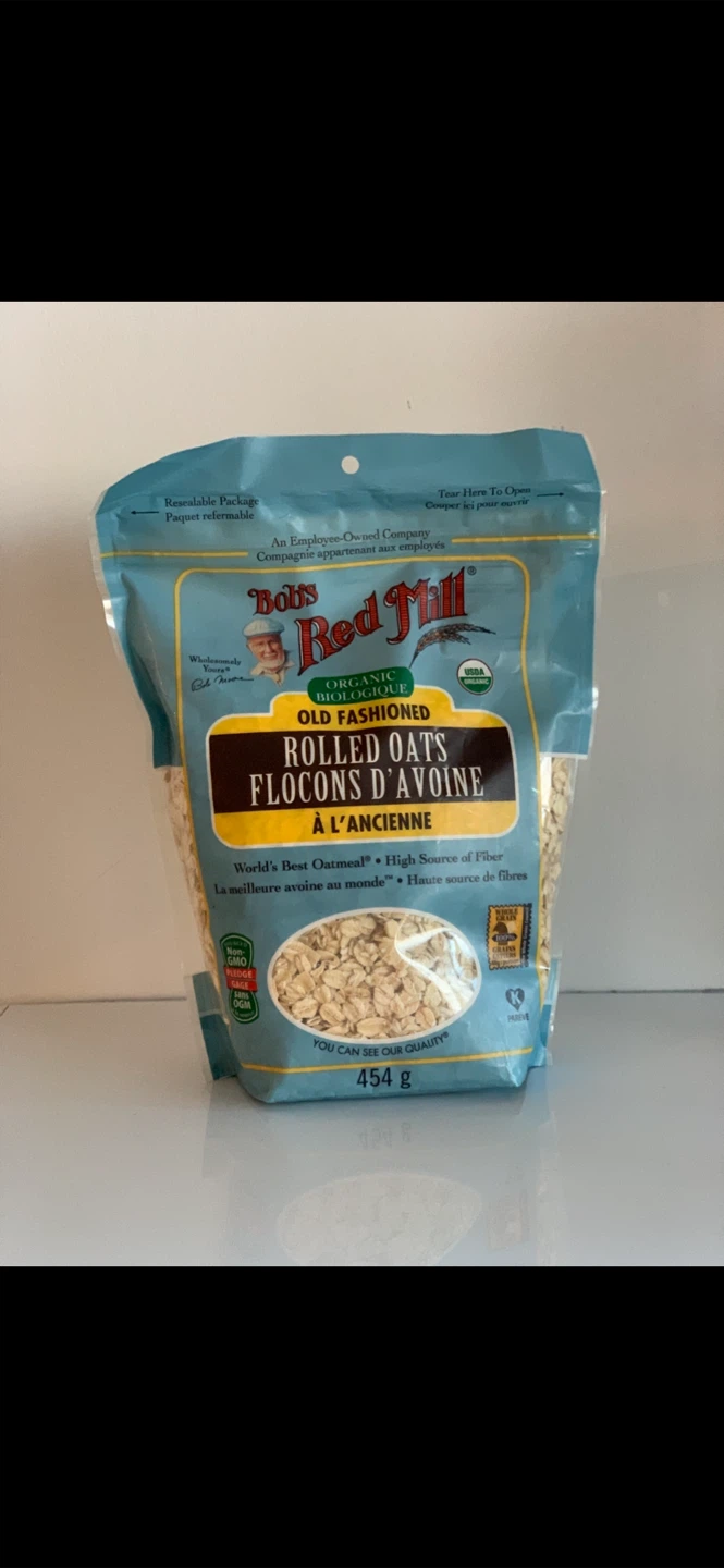 Bag #1️⃣–Bob's Red Mill: Organic Old Fashioned Rolled Oats