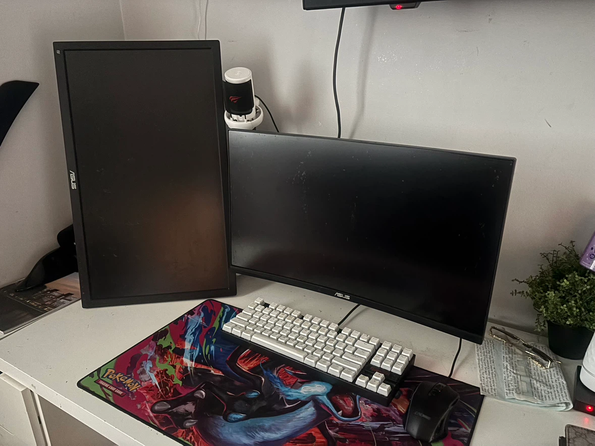 Three ASUS Computer Monitors - photo 2