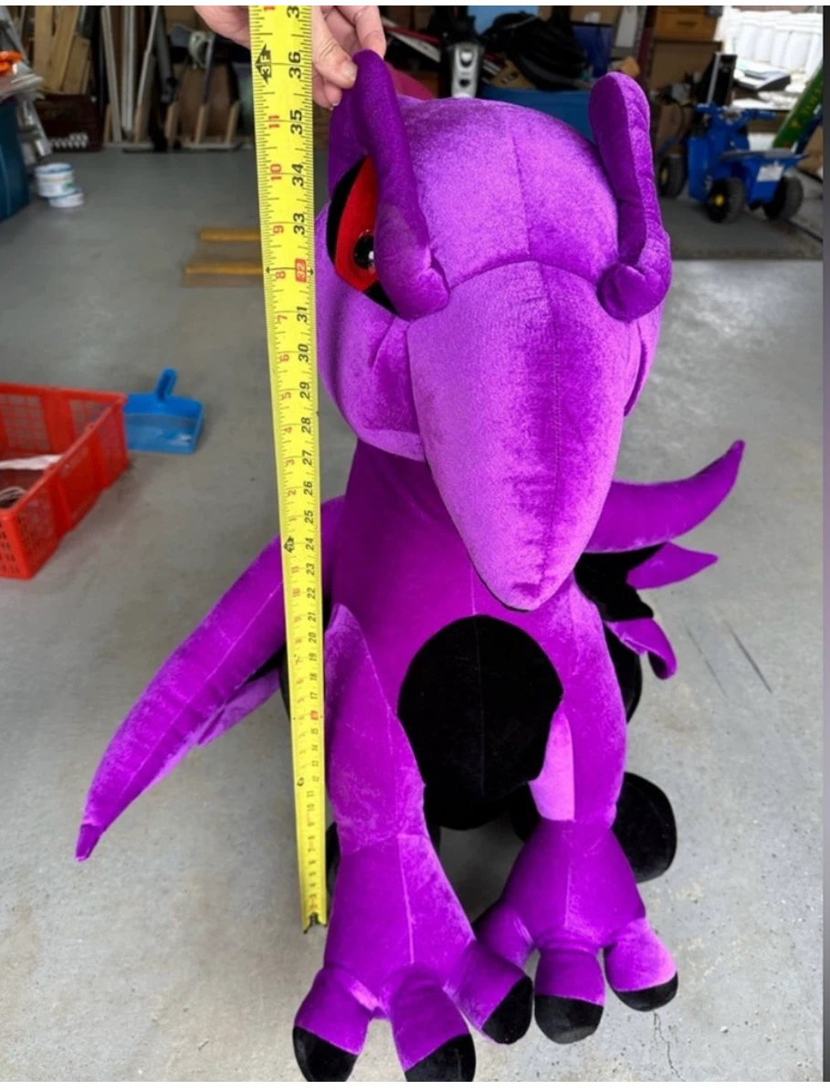 Dragon Purple Black Classic Toy Company 38" Plush Stuffed Animal