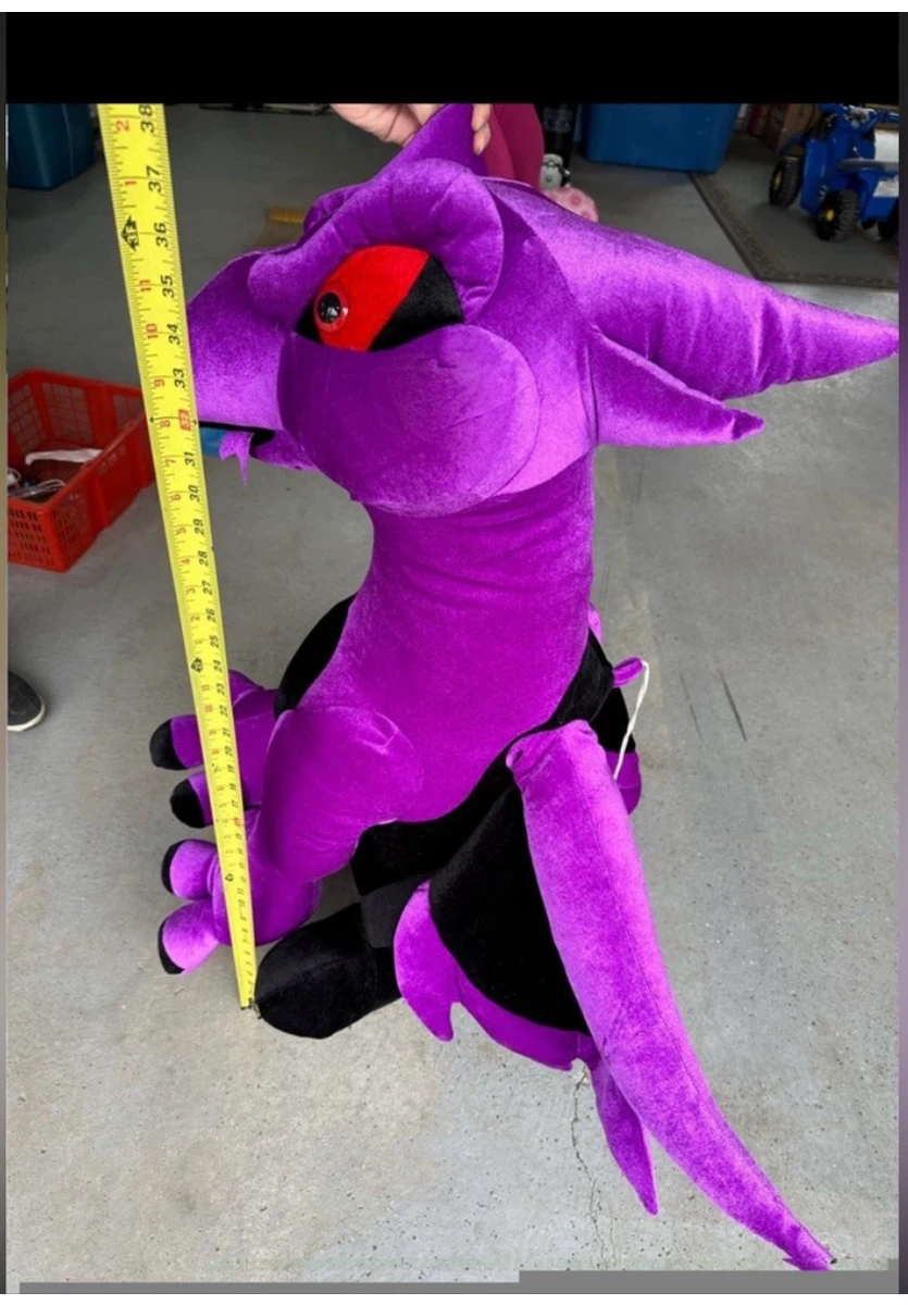Dragon Purple Black Classic Toy Company 38" Plush Stuffed Animal - photo 2