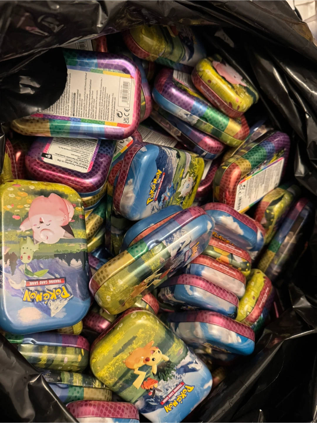 Ascended heroes mini tins empty lot of 100