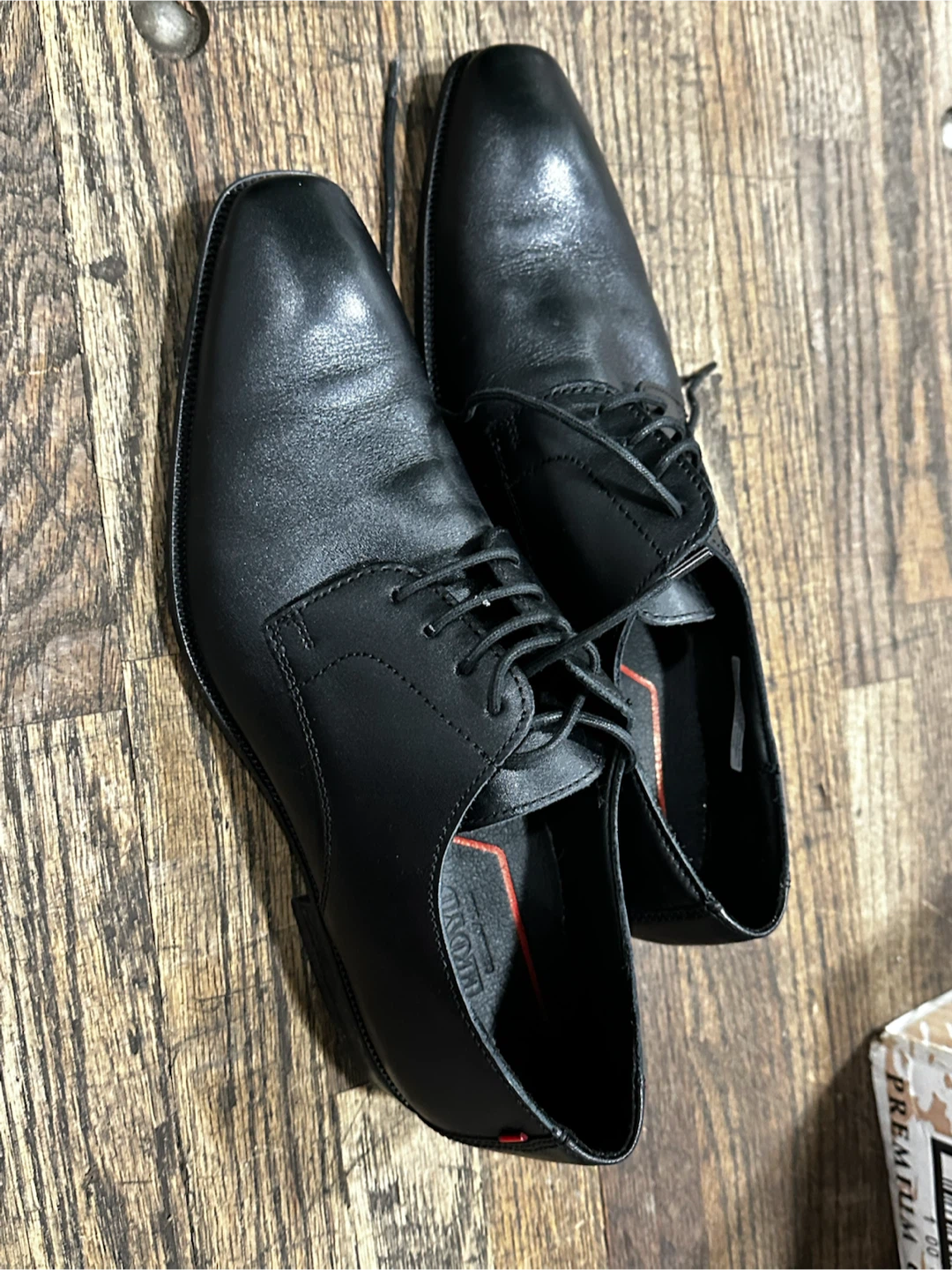 LLOYD Men’s Leonard Black Leather Dress Shoes UK 7 / US 8
