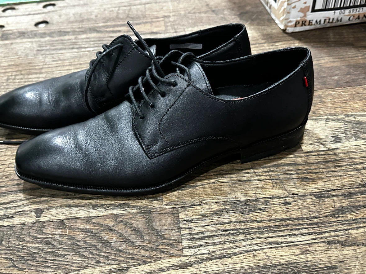 LLOYD Men’s Leonard Black Leather Dress Shoes UK 7 / US 8 - photo 2