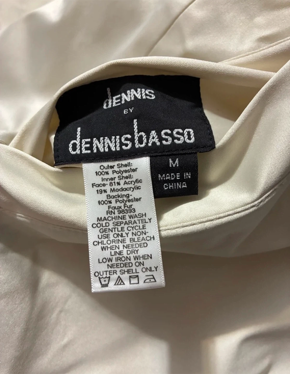 Dennis Basso Leopard Print Cream Taupe Faux Fur Reversible Coat - photo 4