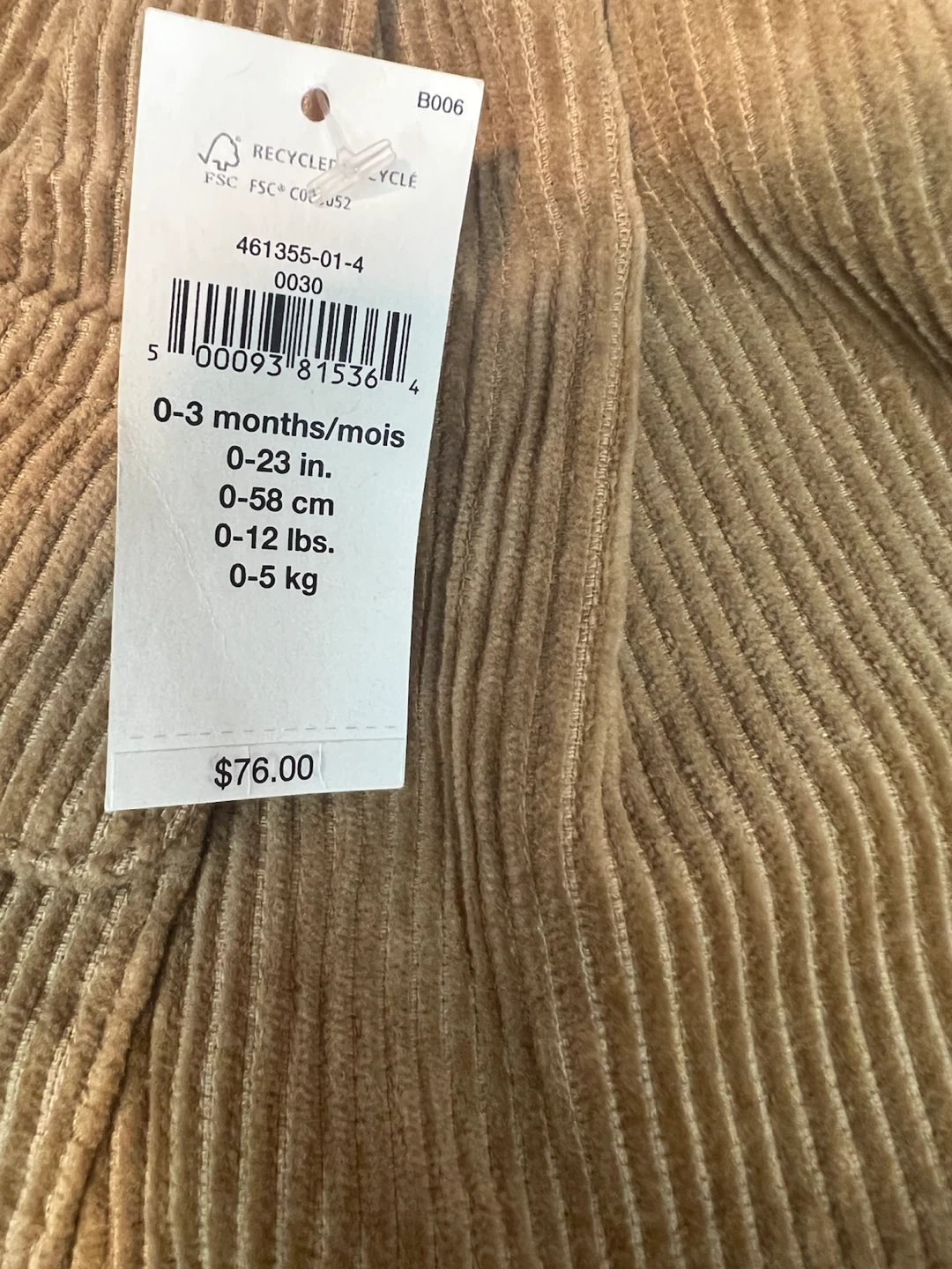 NEW Banana Republic Baby Corduroy Overalls - photo 4