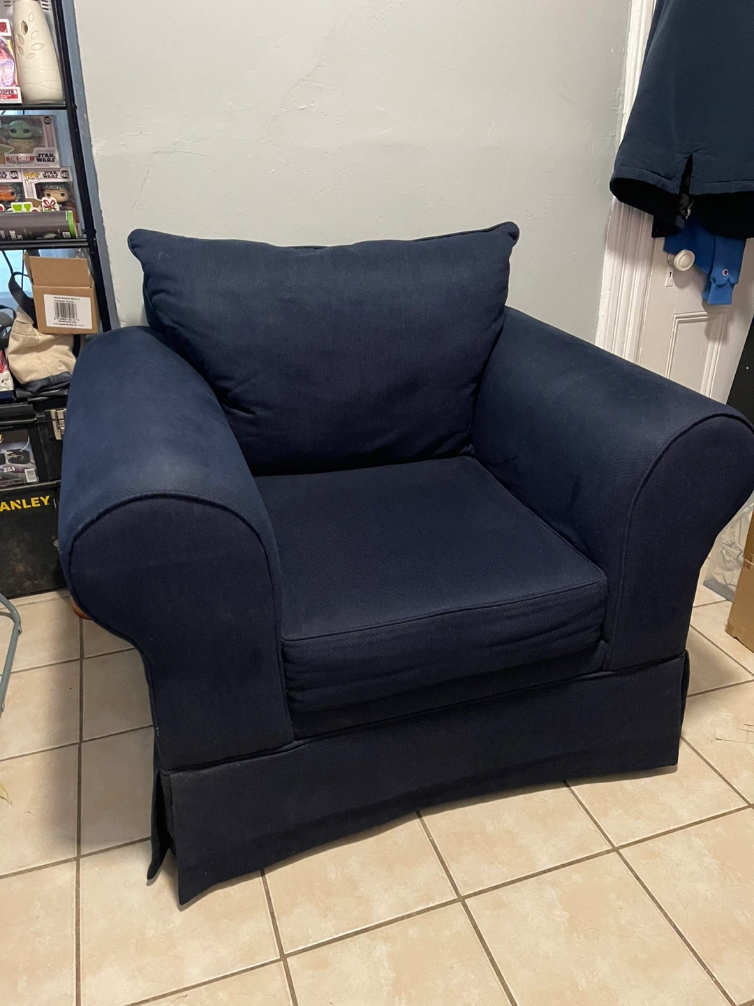 Navy Blue Armchair