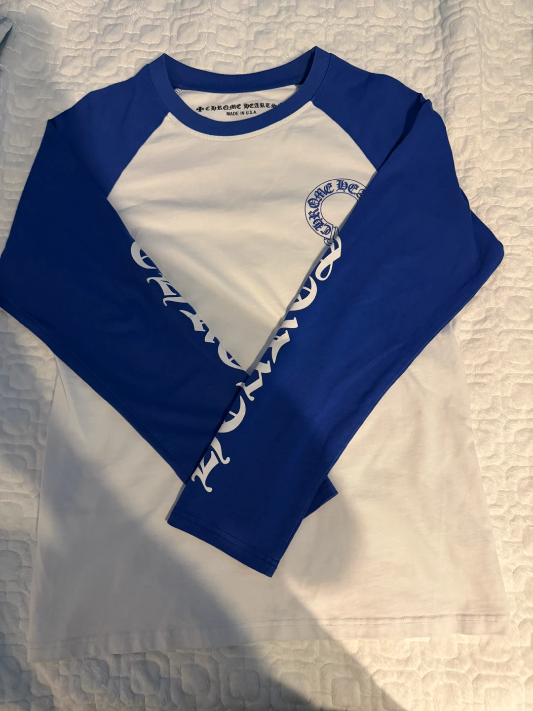 Chrome hearts white blue longsleeve