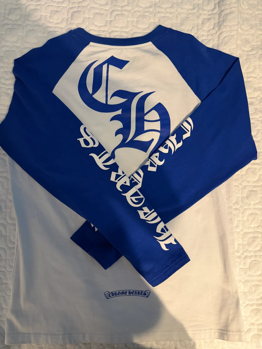 Chrome hearts white blue longsleeve - photo 2