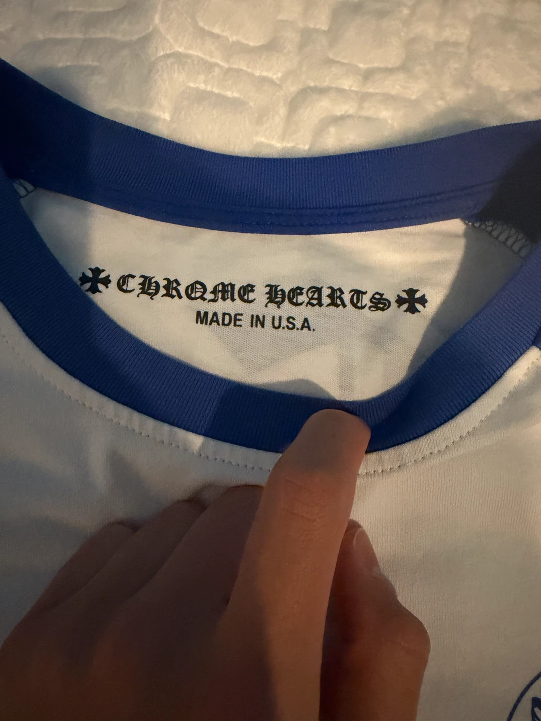 Chrome hearts white blue longsleeve - photo 3