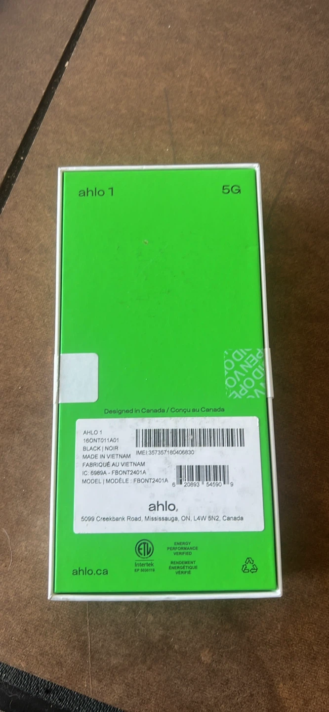AHLO 1 5G Phone – Brand New, Never Used – Black - photo 2