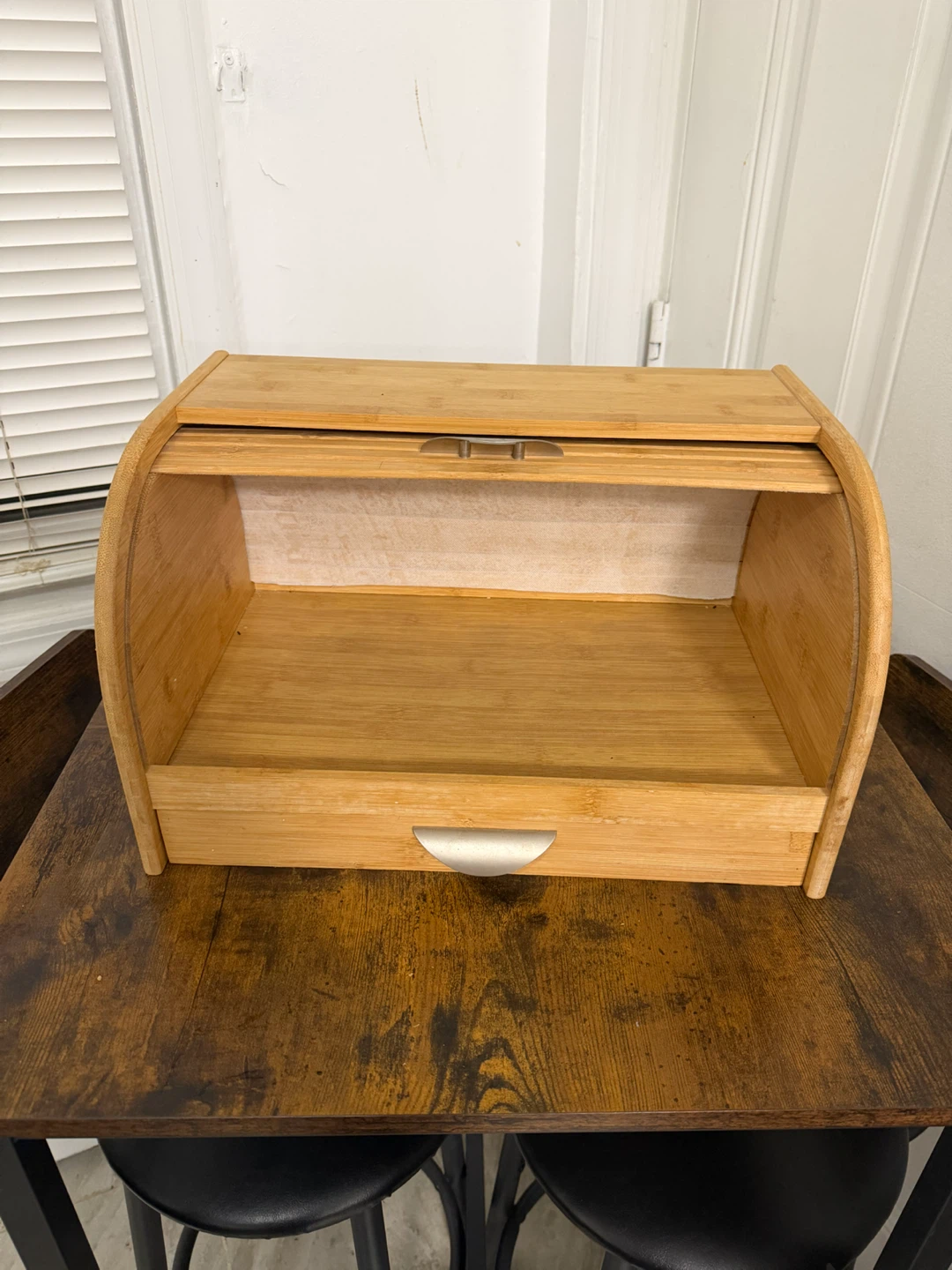 Bamboo Bread Box with Roll Top - photo 2