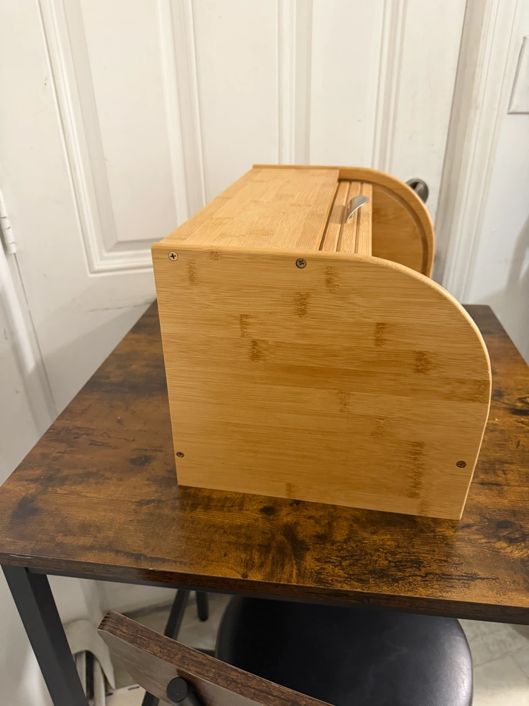 Bamboo Bread Box with Roll Top - photo 3