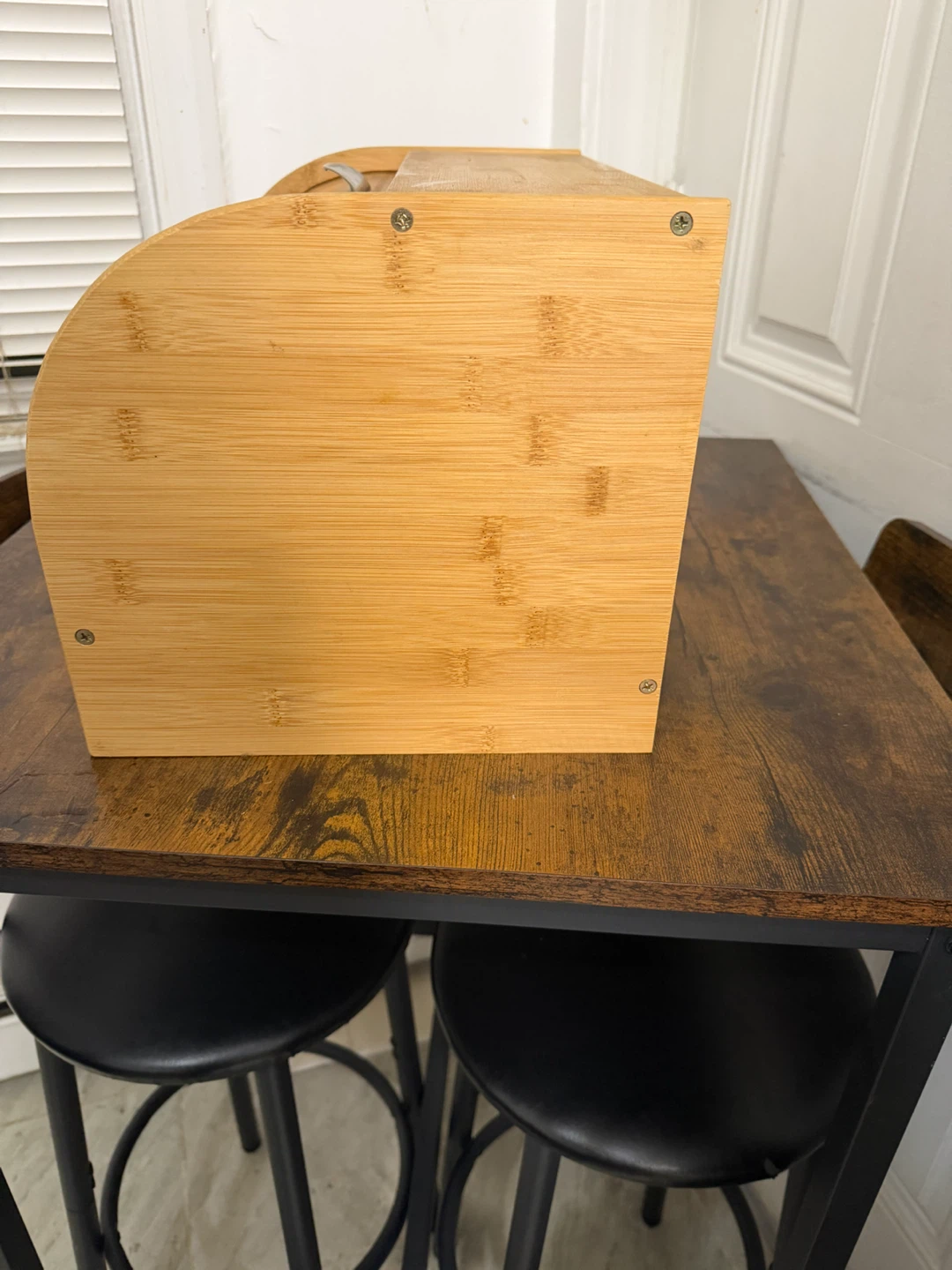 Bamboo Bread Box with Roll Top - photo 4