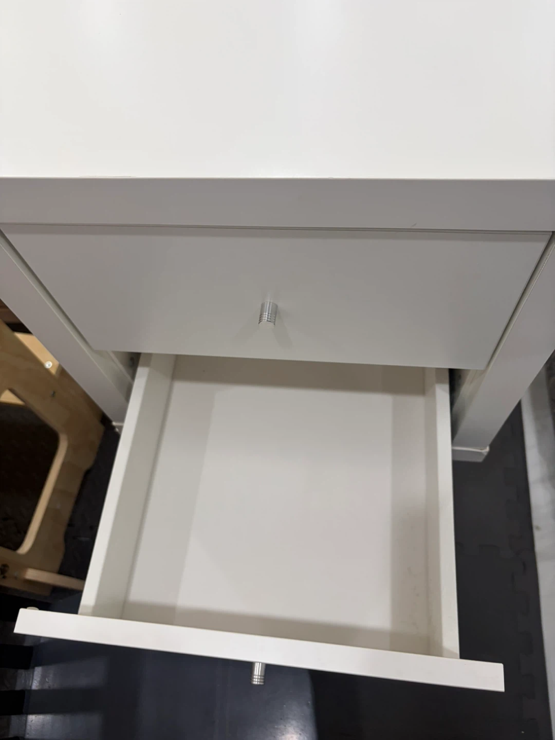 IKEA White Two-Drawer Nightstand - photo 3