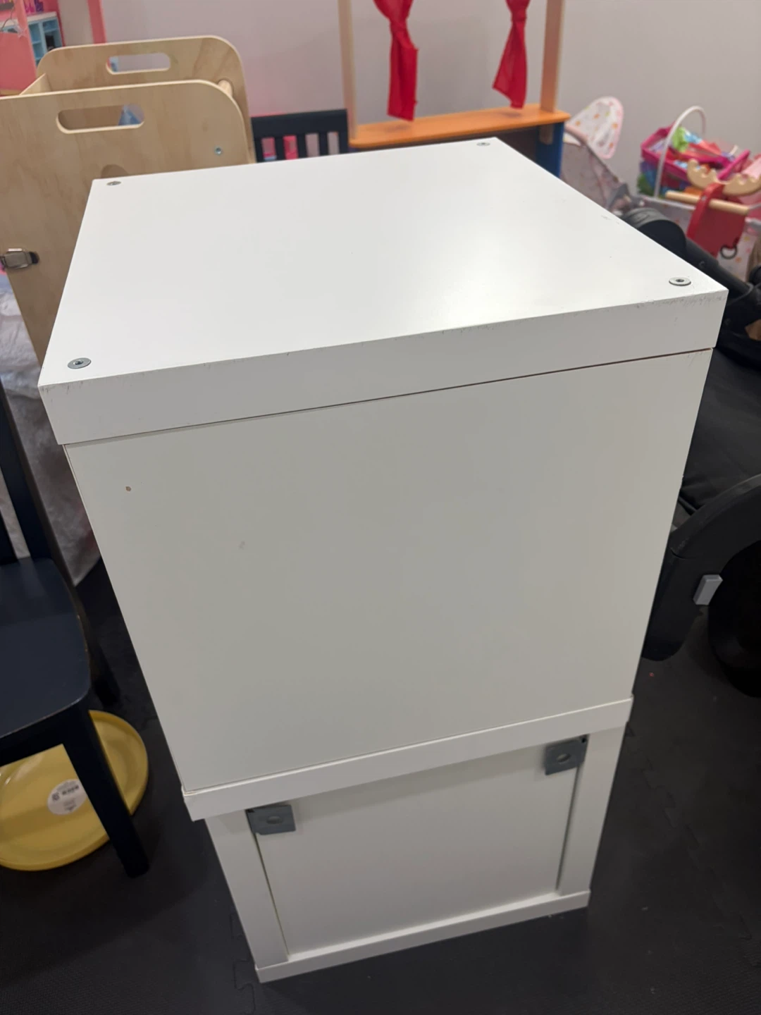 IKEA White Two-Drawer Nightstand - photo 4