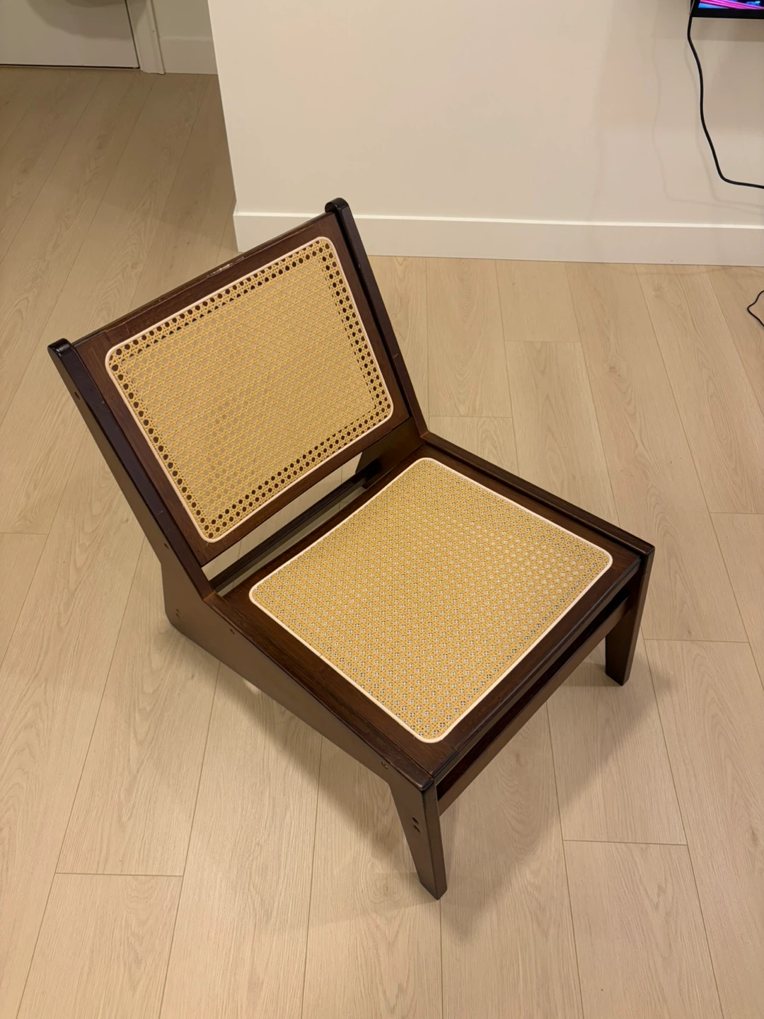 Rattan Chair, low profile