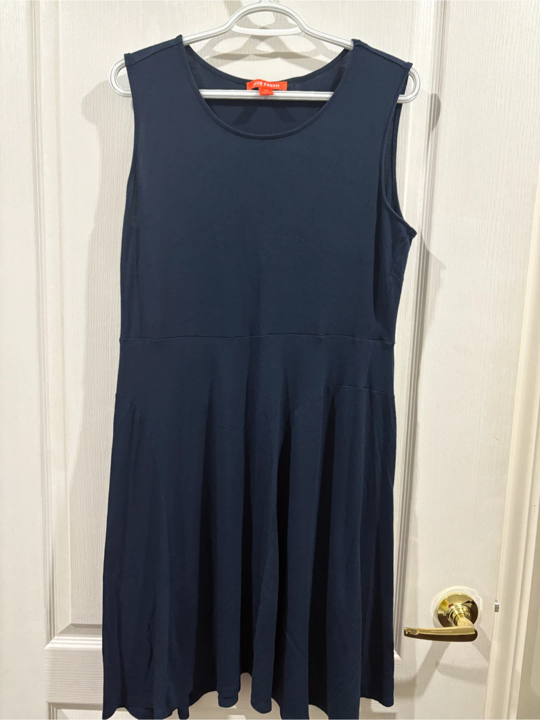Joe Fresh Navy Sleeveless Dress L