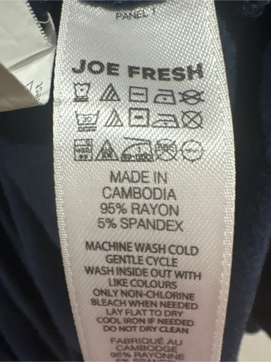 Joe Fresh Navy Sleeveless Dress L - photo 4