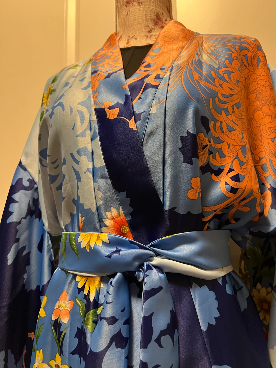 Authentic Full-Length Japanese Kimono Robe - photo 3
