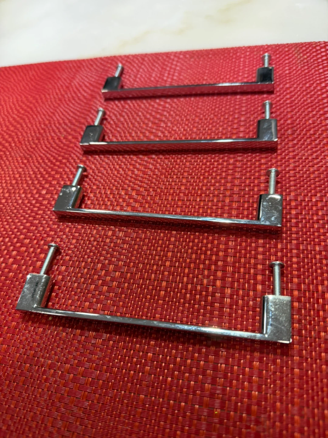 Set of 4 Chrome Cabinet Pull Handles - photo 2